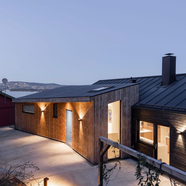 Inngangsparti på hus